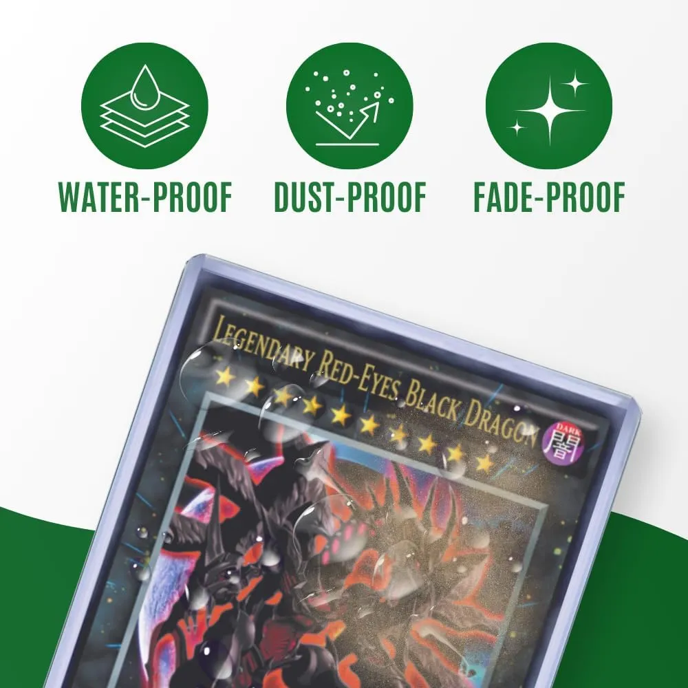 Top Loaders for Cards | 3x4 Inch Card Protectors for Collective Trading| Protective Sports Card Holder | Standard Size | Penny Soft Sleeves (100 Toploaders   100 Penny Sleeves)