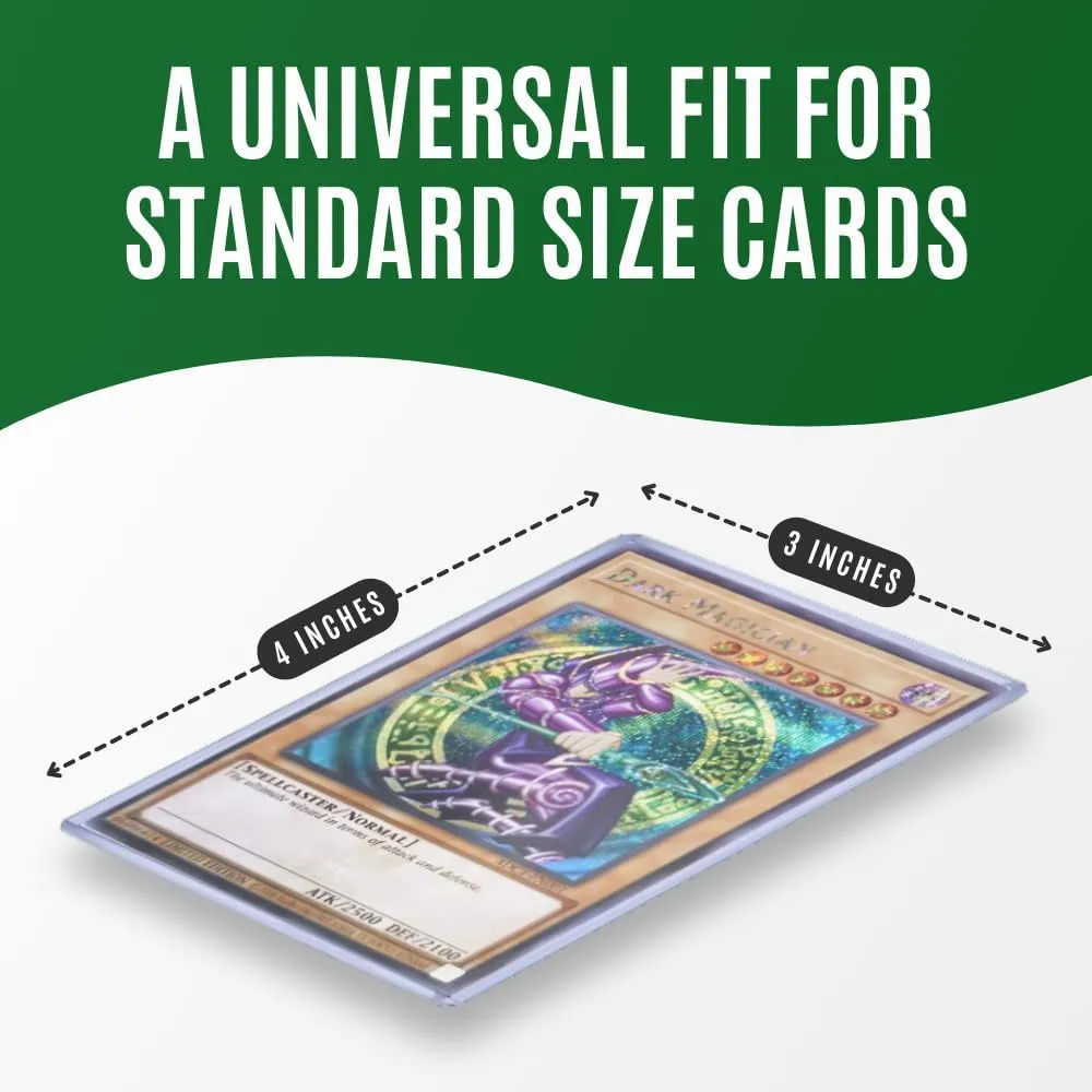 Top Loaders for Cards | 3x4 Inch Card Protectors for Collective Trading| Protective Sports Card Holder | Standard Size | Penny Soft Sleeves (100 Toploaders   100 Penny Sleeves)