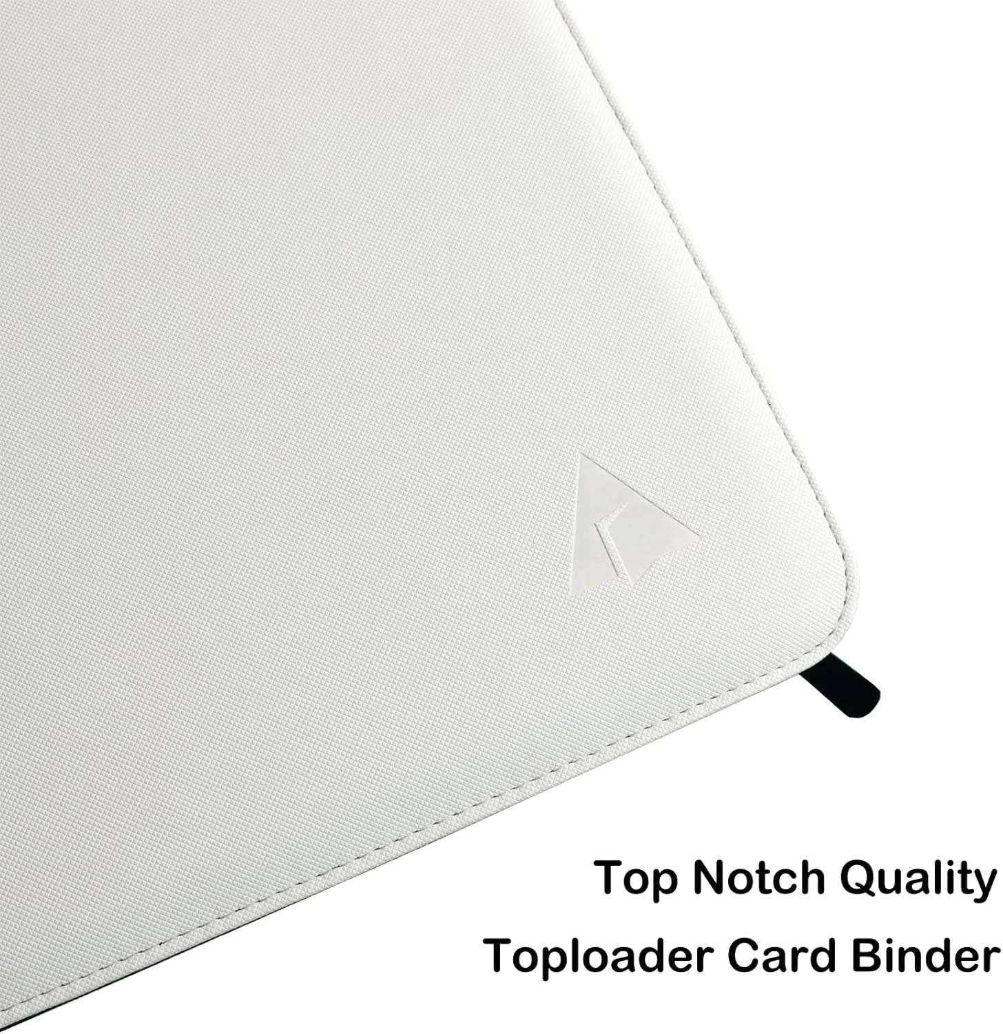 Toploader Binder, Holds 432 Top Loaders, 9 Pockets Top Loader Binder with Sleeves for Cards in 3'' x 4'' Toploaders -White