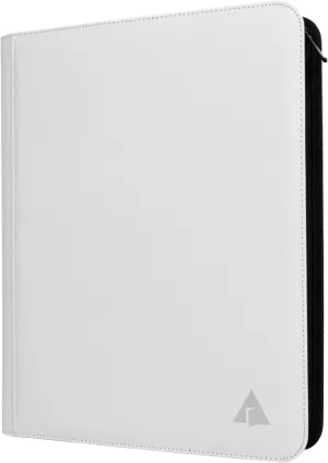 Toploader Binder, Holds 432 Top Loaders, 9 Pockets Top Loader Binder with Sleeves for Cards in 3'' x 4'' Toploaders -White