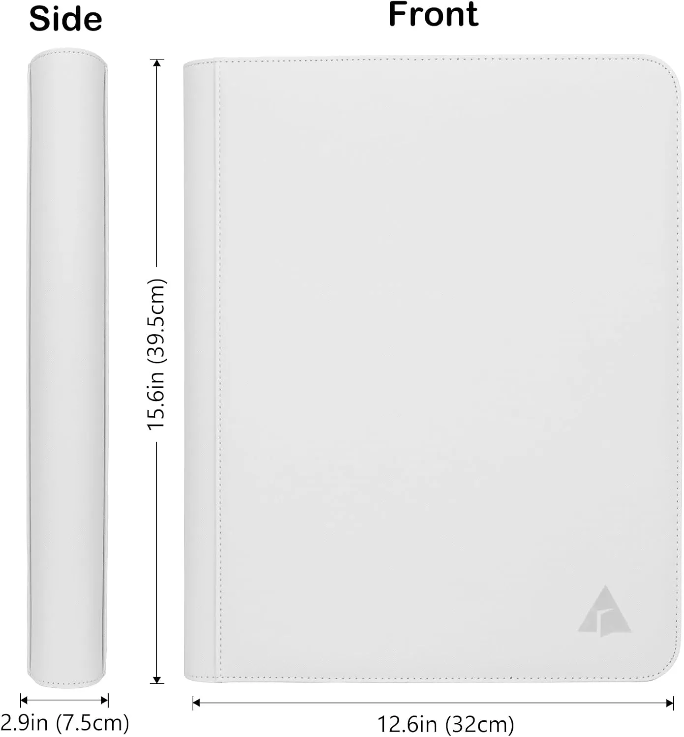Toploader Binder, Holds 432 Top Loaders, 9 Pockets Top Loader Binder with Sleeves for Cards in 3'' x 4'' Toploaders -White