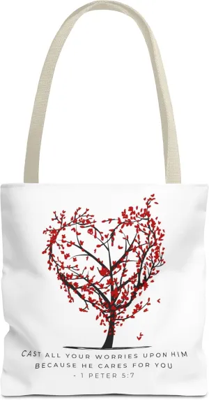 Tote Bag; Canvas reusable bag; Travel bag; Cast your worries; Grocery tote
