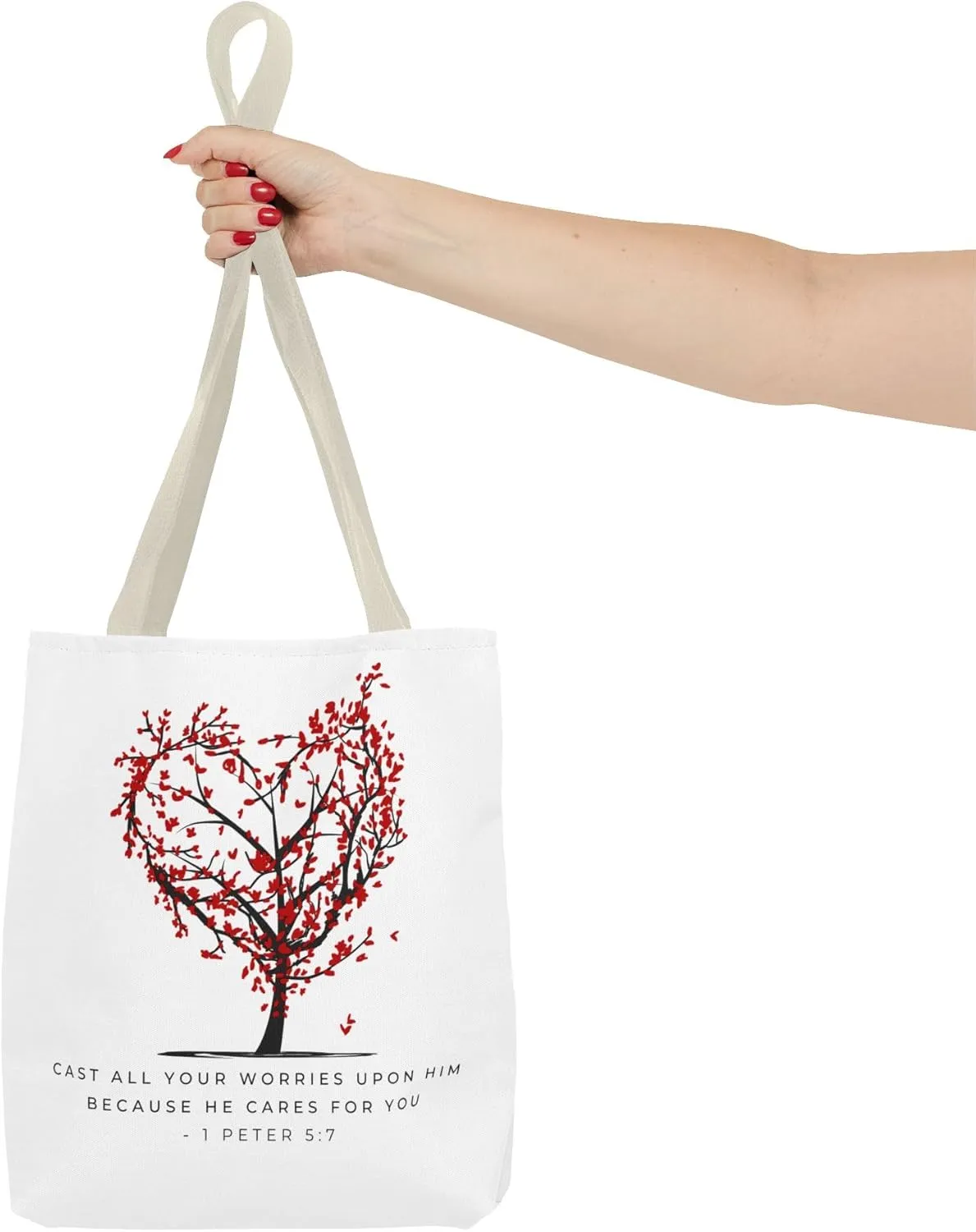 Tote Bag; Canvas reusable bag; Travel bag; Cast your worries; Grocery tote
