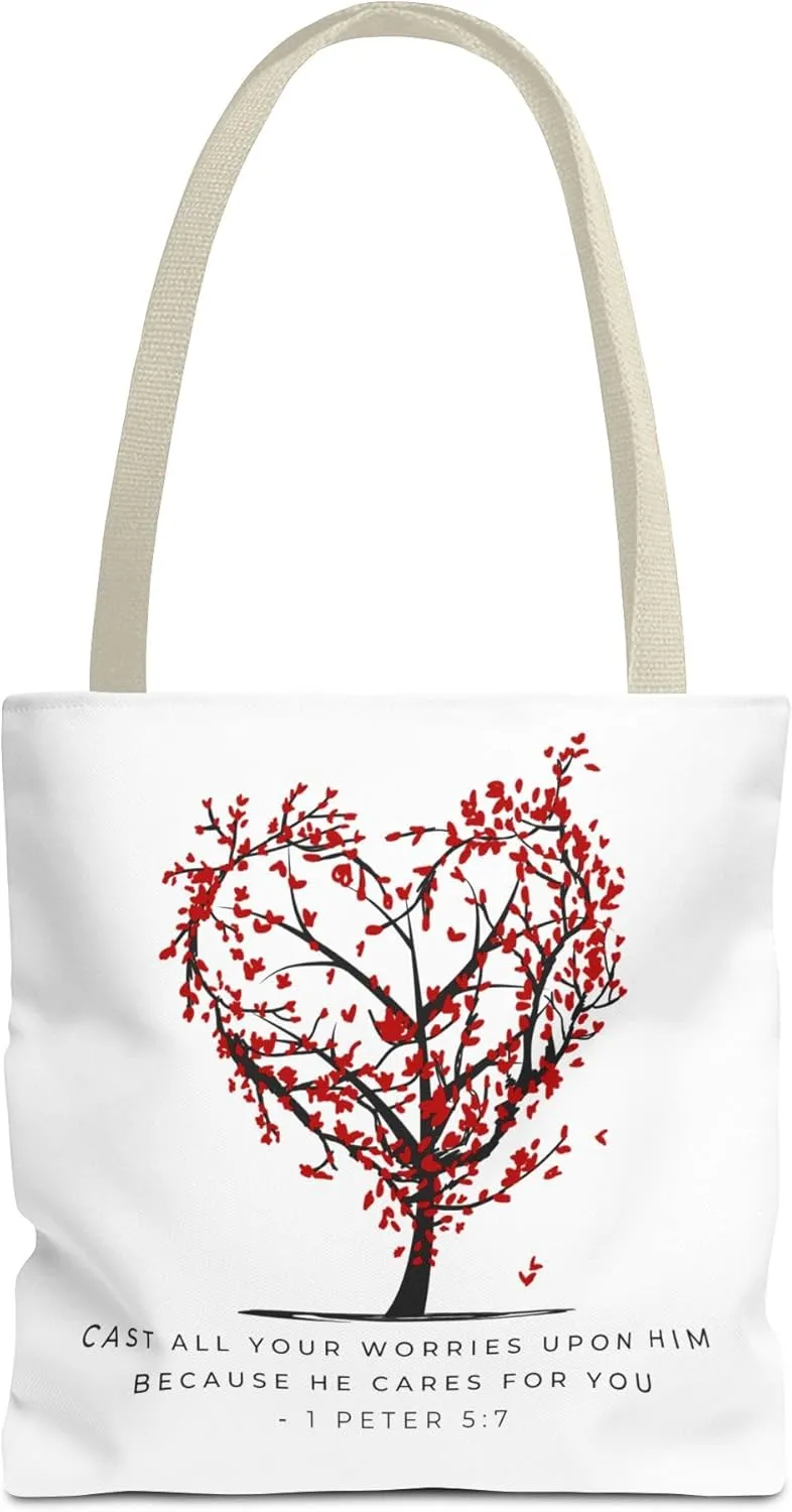 Tote Bag; Canvas reusable bag; Travel bag; Cast your worries; Grocery tote