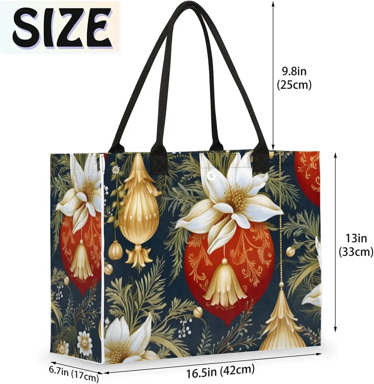 Tote Bag for Women Reusable Canvas Shoulder Bag