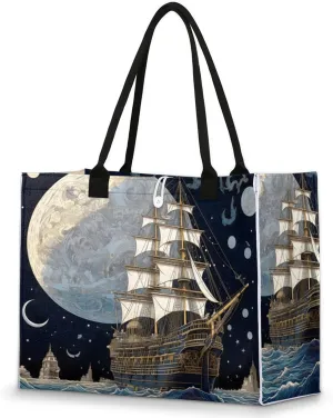 Tote Bag for Women Reusable Canvas Shoulder Bag