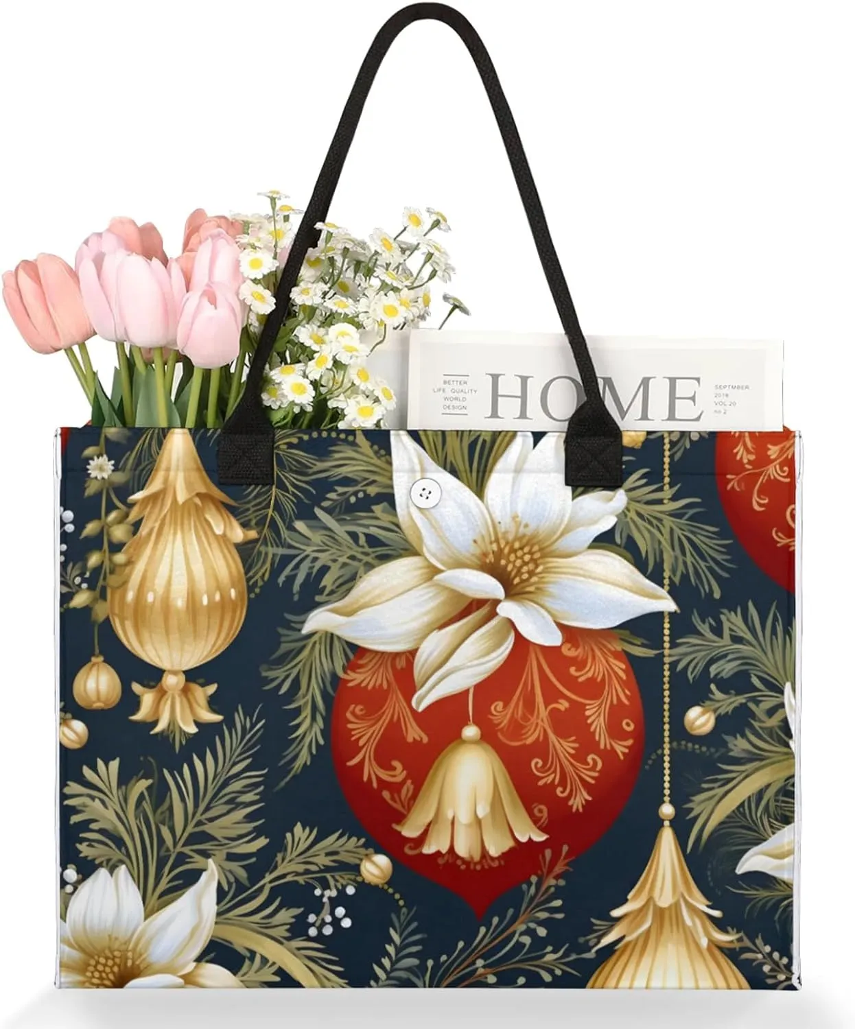 Tote Bag for Women Reusable Canvas Shoulder Bag