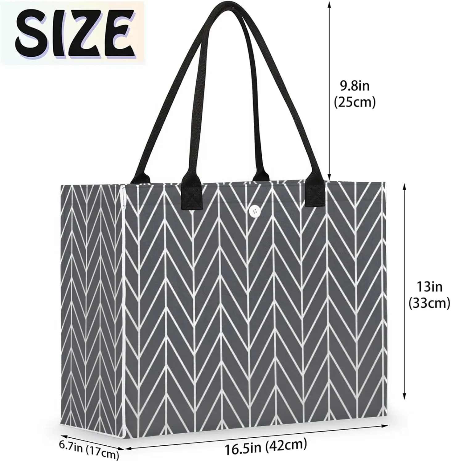 Tote Bag for Women Reusable Canvas Shoulder Bag