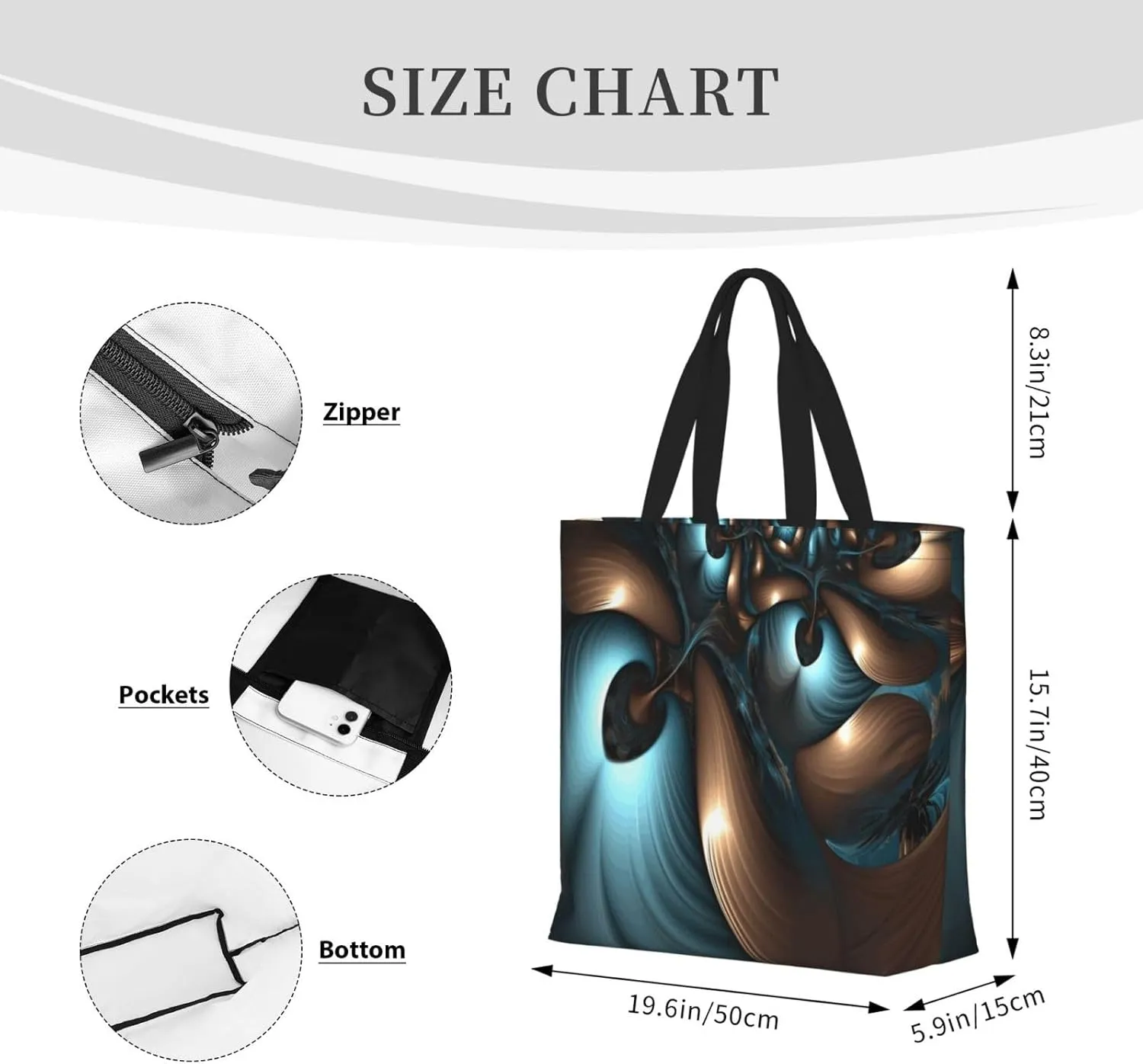 Tote Bag for Women Reusable Grocery Bags Aircraft Fighter Jets Tote Bag with Inner Pocket Travel Tote for Shopping