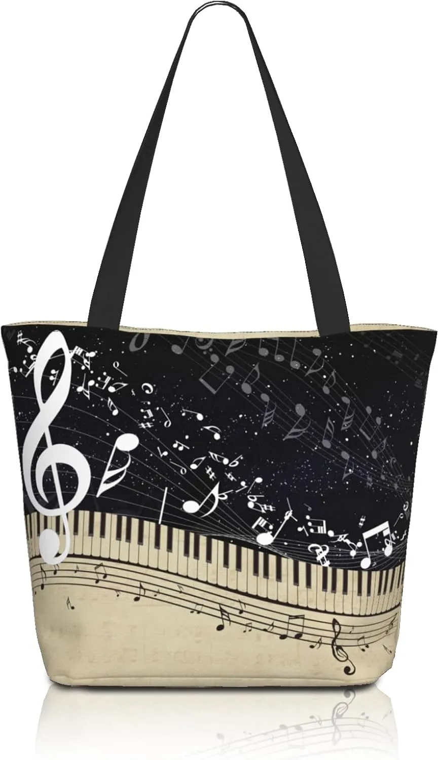 Tote Bag for Women Reusable Shopping Tote Bag Zippered Inspirational Scripture Shoulder Bags