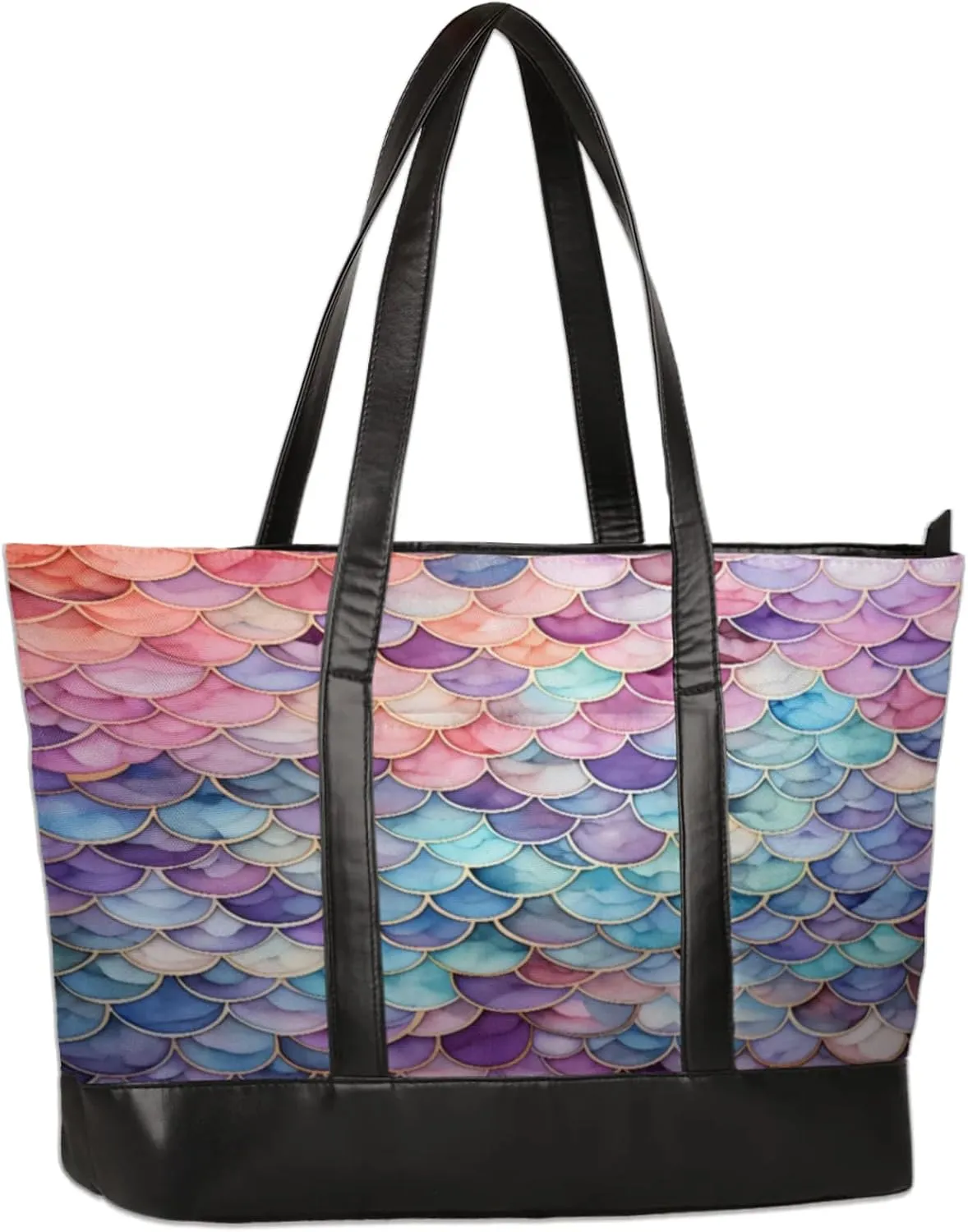 Tote Bag for Women with Zipper, Laptop Tote Bags Laptop Sleeve Case Shoulder Bag Messenger Bags