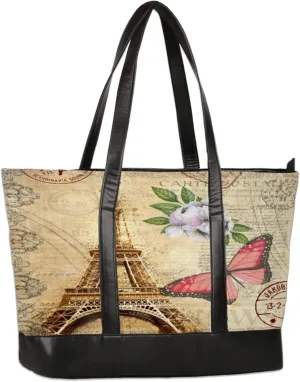 Tote Bag for Women with Zipper, Laptop Tote Bags Laptop Sleeve Case Shoulder Bag Messenger Bags