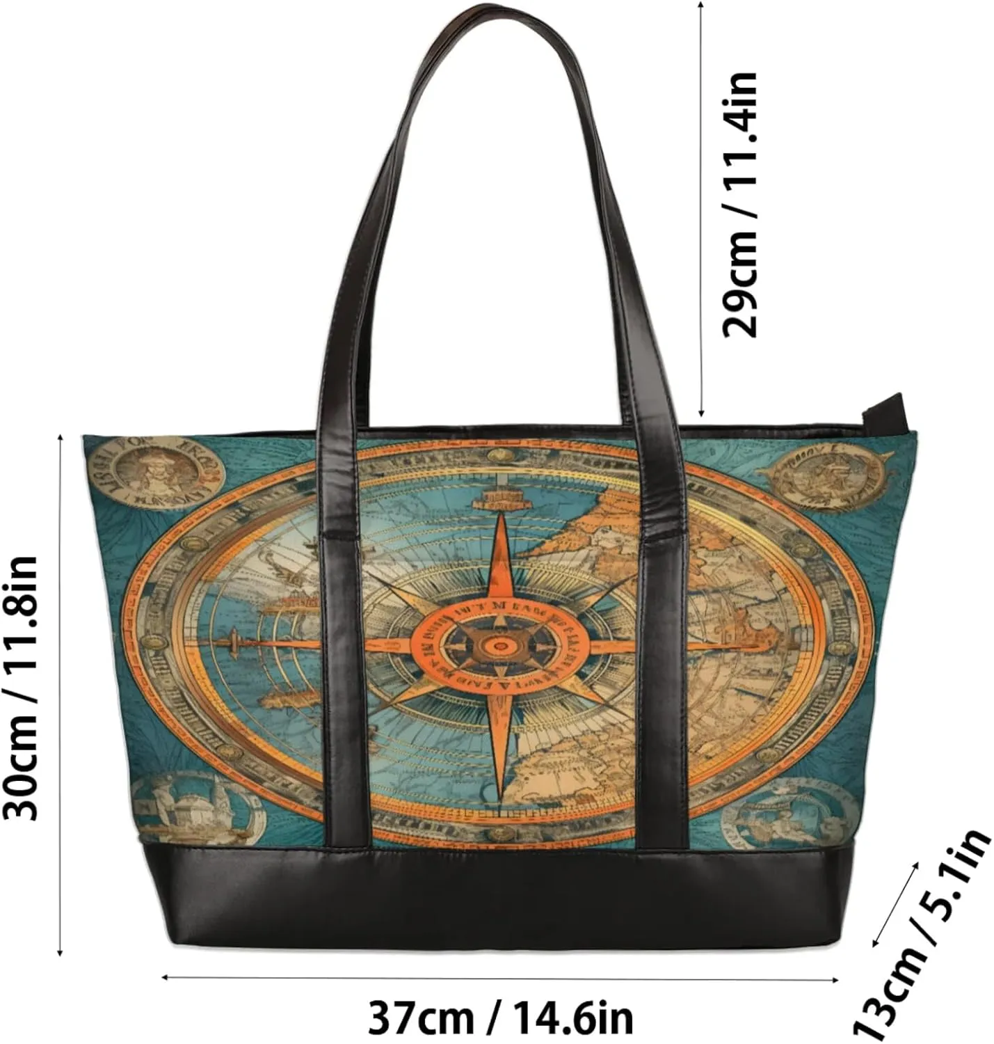Tote Bag for Women with Zipper, Laptop Tote Bags Laptop Sleeve Case Shoulder Bag Messenger Bags