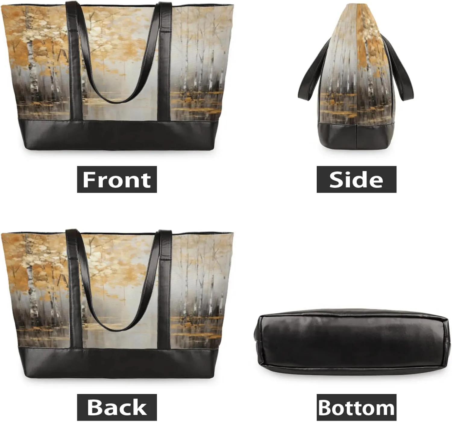 Tote Bag for Women with Zipper, Laptop Tote Bags Laptop Sleeve Case Shoulder Bag Messenger Bags