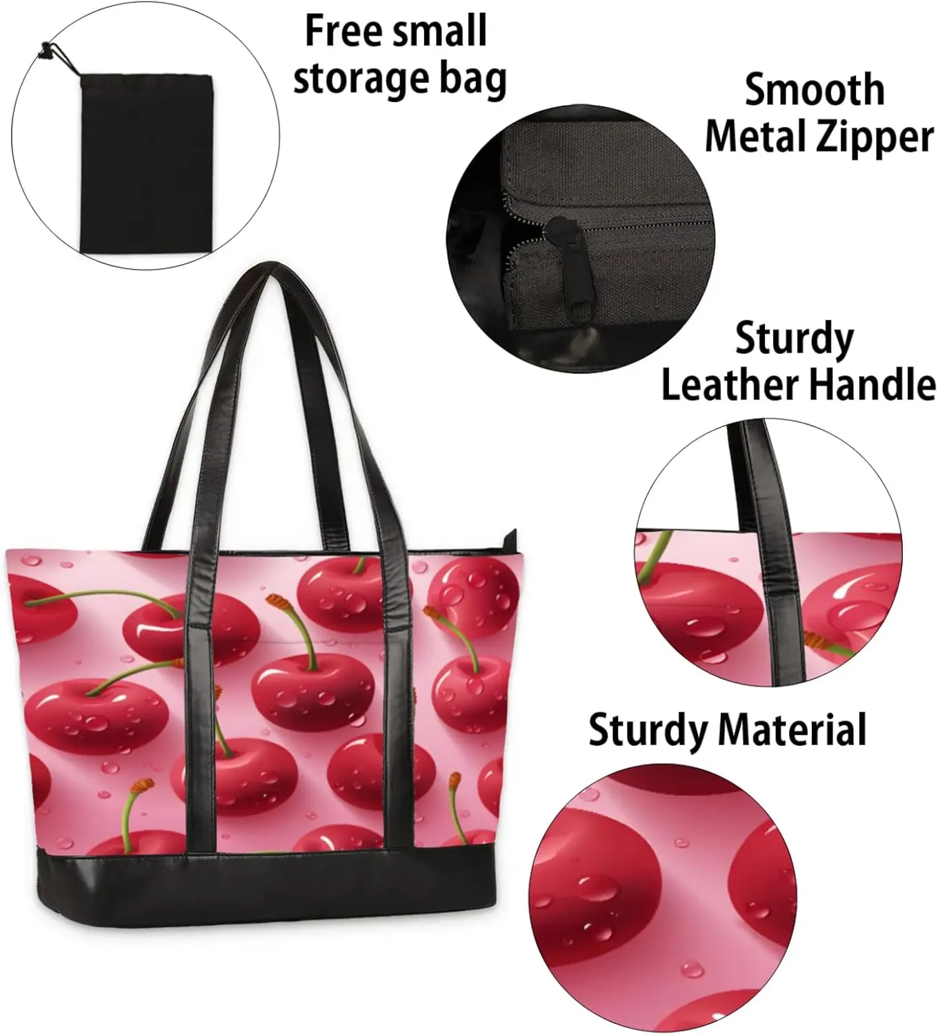 Tote Bag for Women with Zipper, Laptop Tote Bags Laptop Sleeve Case Shoulder Bag Messenger Bags