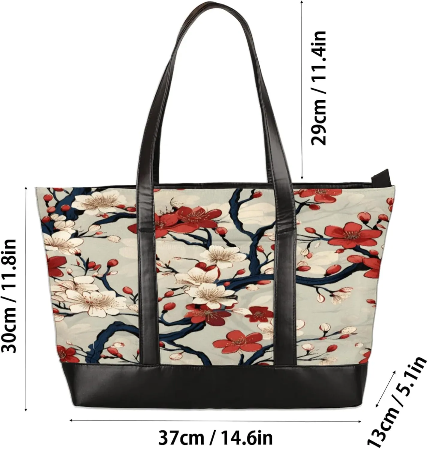 Tote Bag for Women with Zipper, Laptop Tote Bags Laptop Sleeve Case Shoulder Bag Messenger Bags