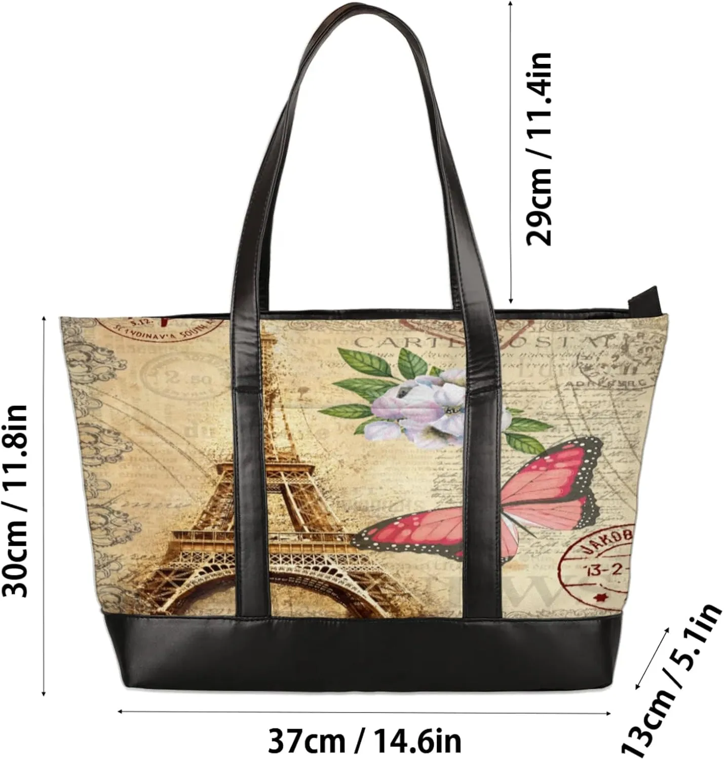 Tote Bag for Women with Zipper, Laptop Tote Bags Laptop Sleeve Case Shoulder Bag Messenger Bags