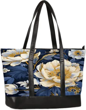 Tote Bag for Women with Zipper, Laptop Tote Bags Laptop Sleeve Case Shoulder Bag Messenger Bags