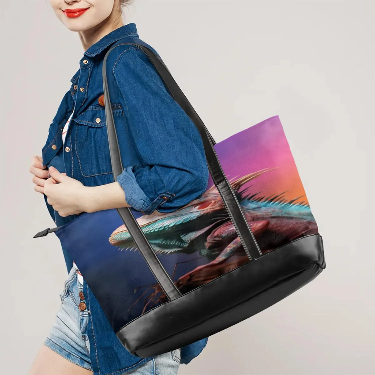 Tote Bag for Women with Zipper, Laptop Tote Bags Laptop Sleeve Case Shoulder Bag Messenger Bags