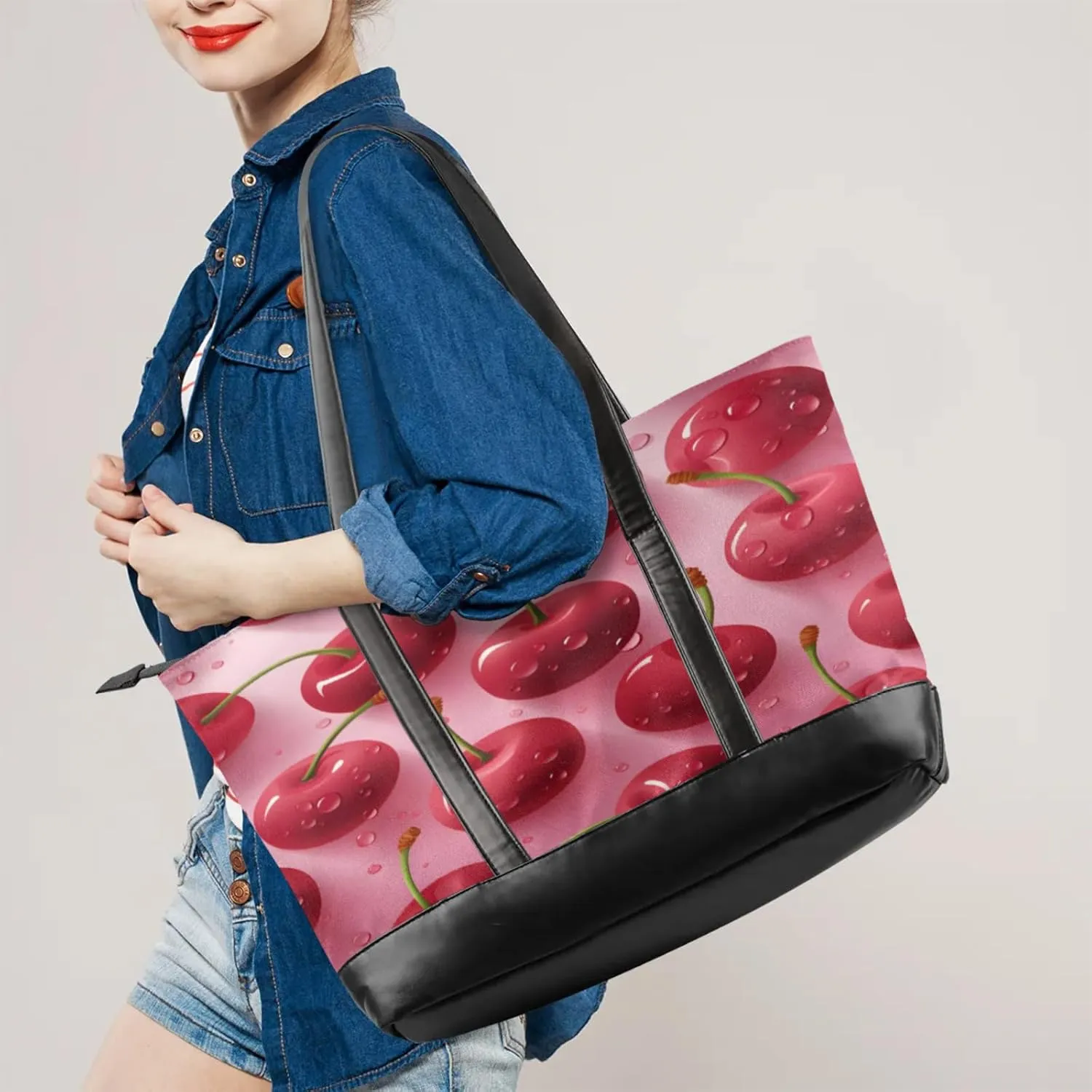 Tote Bag for Women with Zipper, Laptop Tote Bags Laptop Sleeve Case Shoulder Bag Messenger Bags