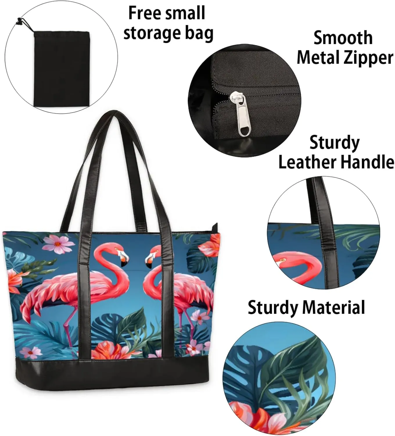 Tote Bag for Women with Zipper, Laptop Tote Bags Laptop Sleeve Case Shoulder Bag Messenger Bags