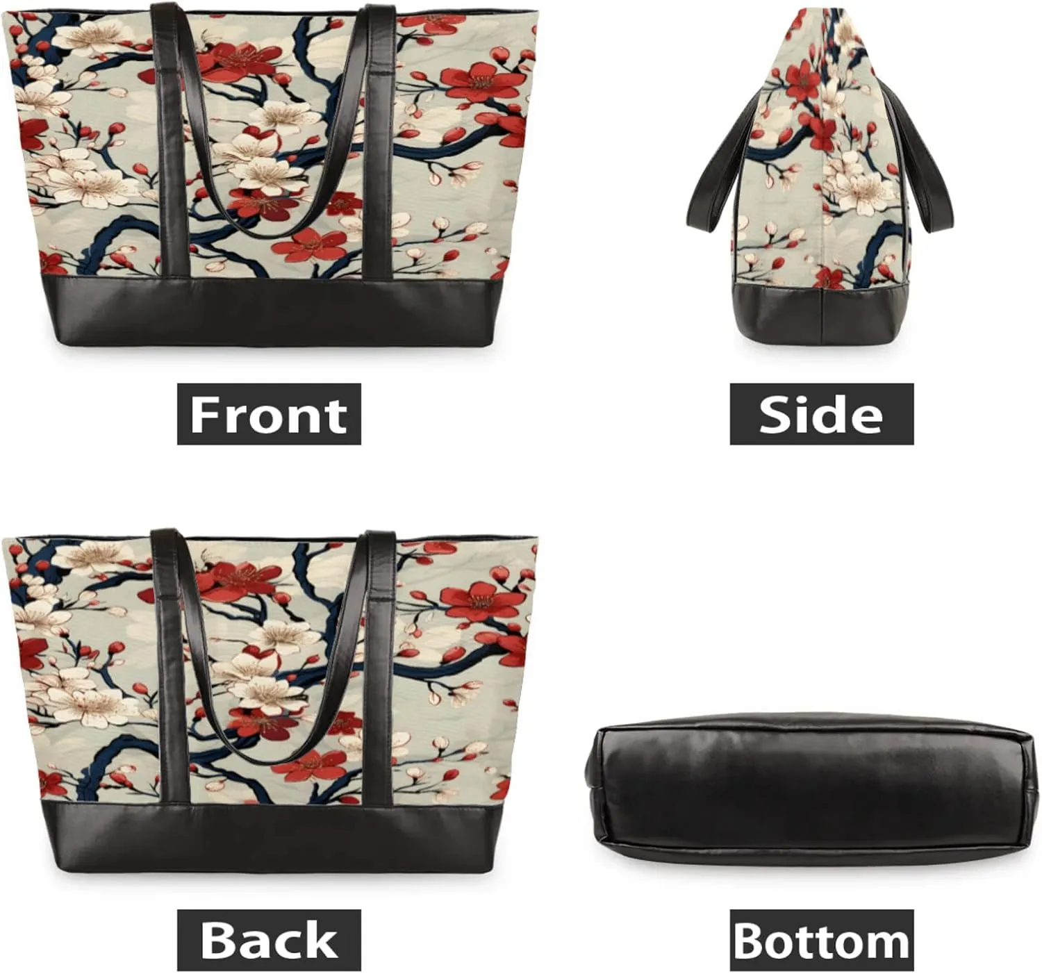 Tote Bag for Women with Zipper, Laptop Tote Bags Laptop Sleeve Case Shoulder Bag Messenger Bags