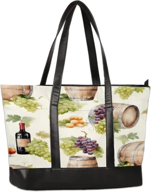 Tote Bag for Women with Zipper, Laptop Tote Bags Laptop Sleeve Case Shoulder Bag Messenger Bags