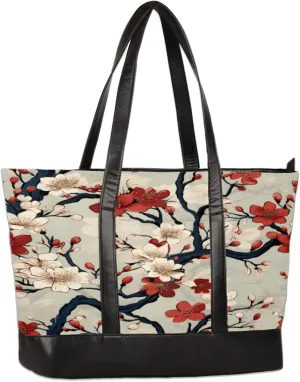 Tote Bag for Women with Zipper, Laptop Tote Bags Laptop Sleeve Case Shoulder Bag Messenger Bags
