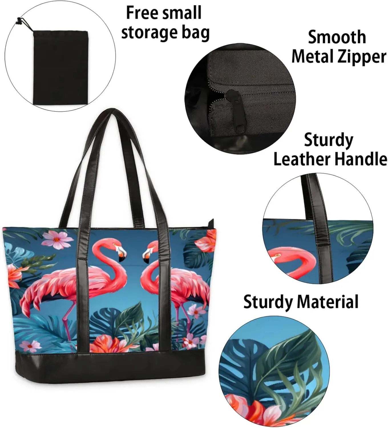 Tote Bag for Women with Zipper, Laptop Tote Bags Laptop Sleeve Case Shoulder Bag Messenger Bags