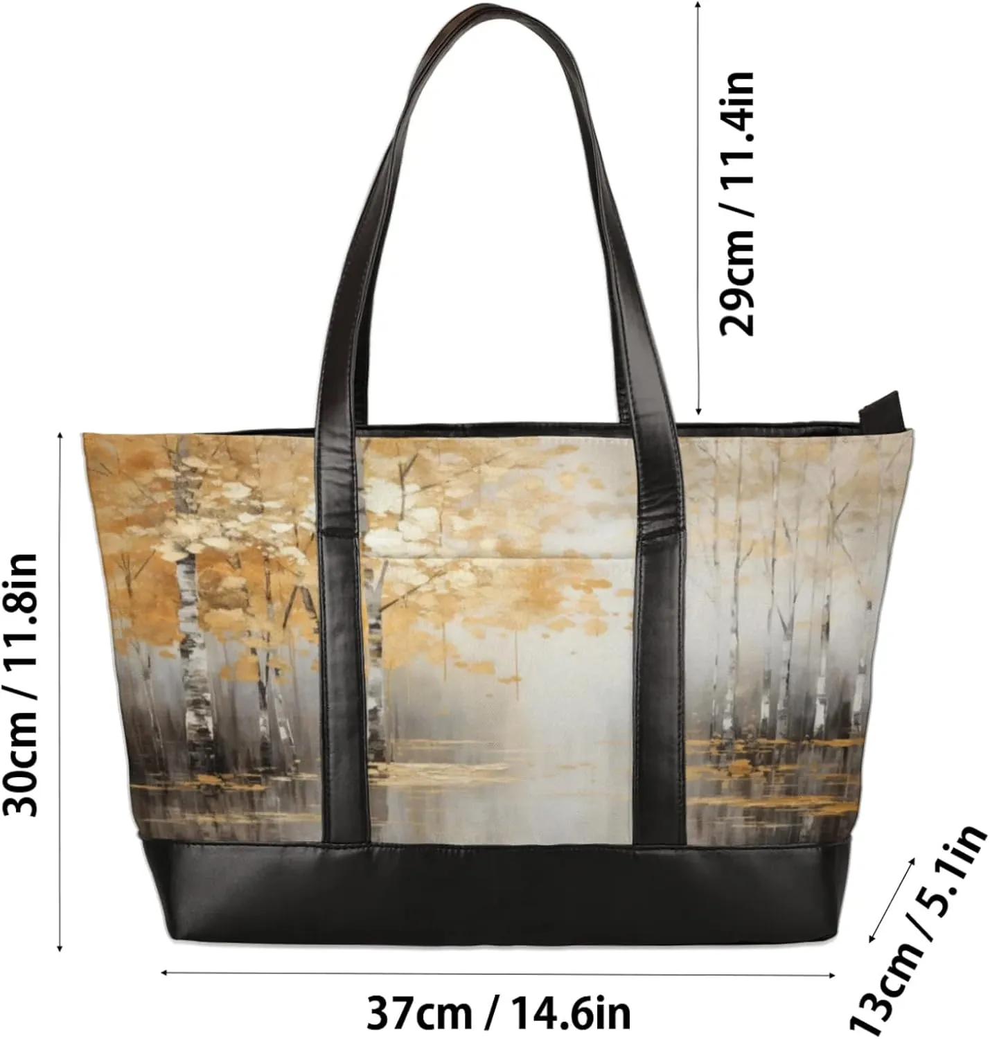 Tote Bag for Women with Zipper, Laptop Tote Bags Laptop Sleeve Case Shoulder Bag Messenger Bags