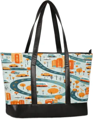 Tote Bag for Women with Zipper, Laptop Tote Bags Laptop Sleeve Case Shoulder Bag Messenger Bags