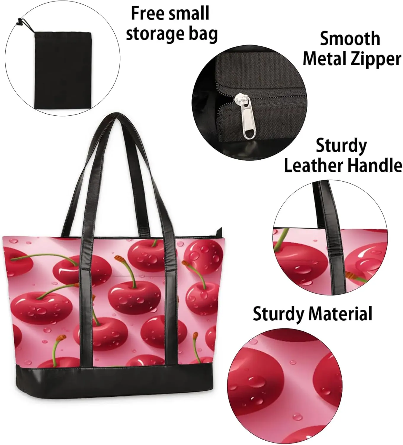 Tote Bag for Women with Zipper, Laptop Tote Bags Laptop Sleeve Case Shoulder Bag Messenger Bags