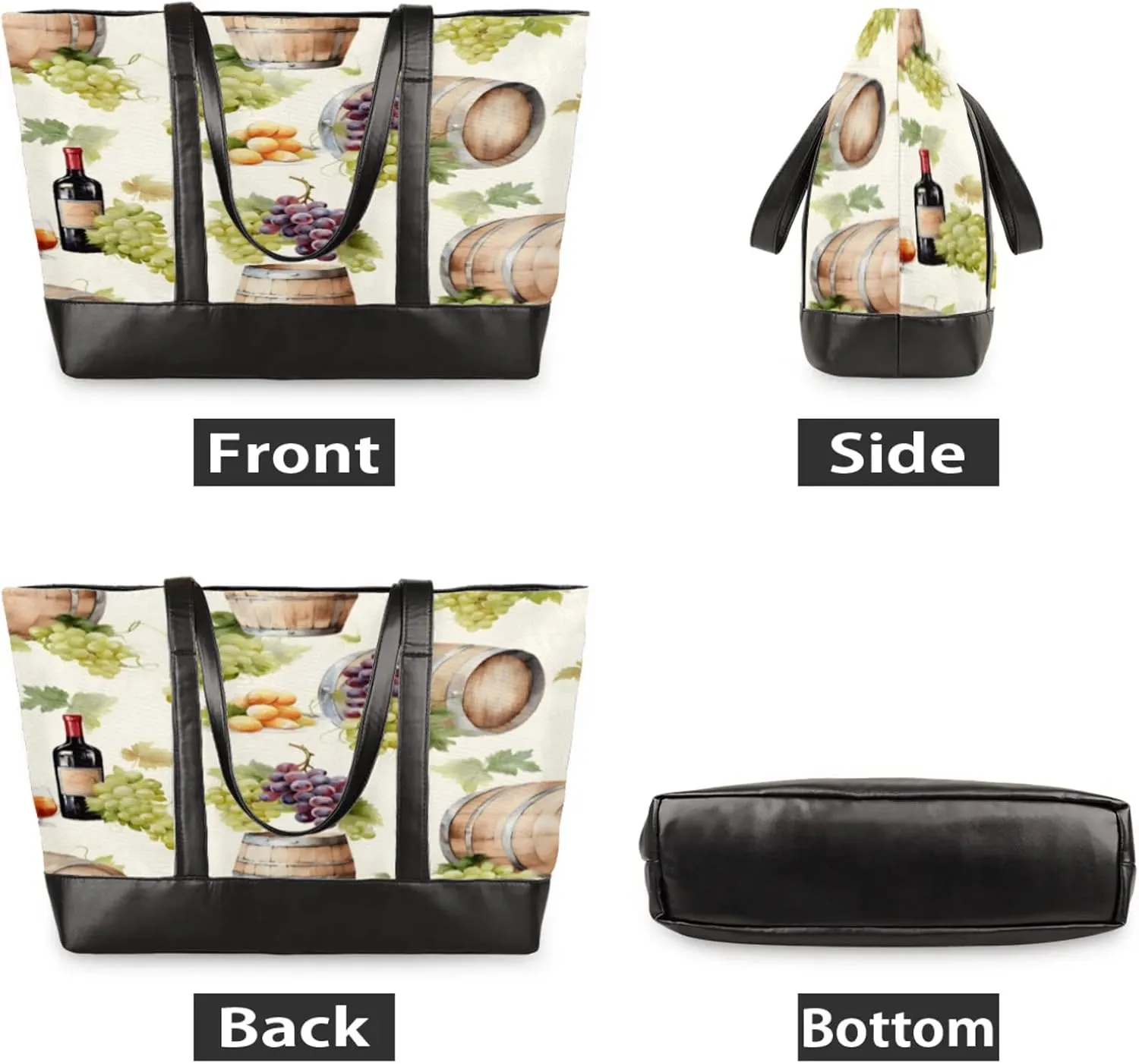 Tote Bag for Women with Zipper, Laptop Tote Bags Laptop Sleeve Case Shoulder Bag Messenger Bags