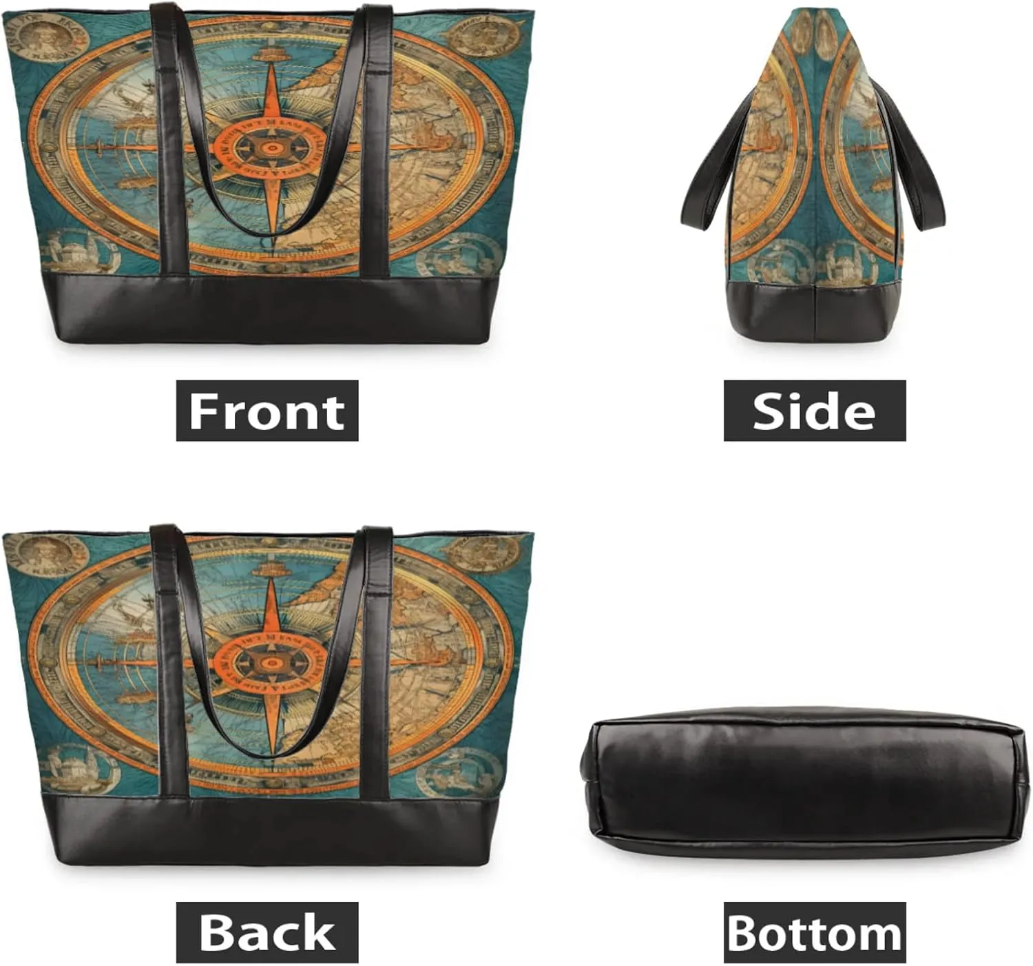 Tote Bag for Women with Zipper, Laptop Tote Bags Laptop Sleeve Case Shoulder Bag Messenger Bags