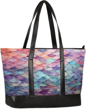 Tote Bag for Women with Zipper, Laptop Tote Bags Laptop Sleeve Case Shoulder Bag Messenger Bags