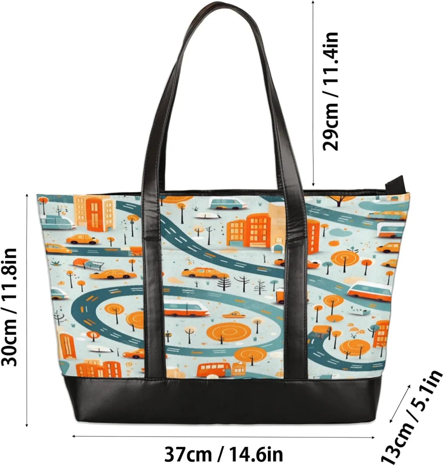 Tote Bag for Women with Zipper, Laptop Tote Bags Laptop Sleeve Case Shoulder Bag Messenger Bags