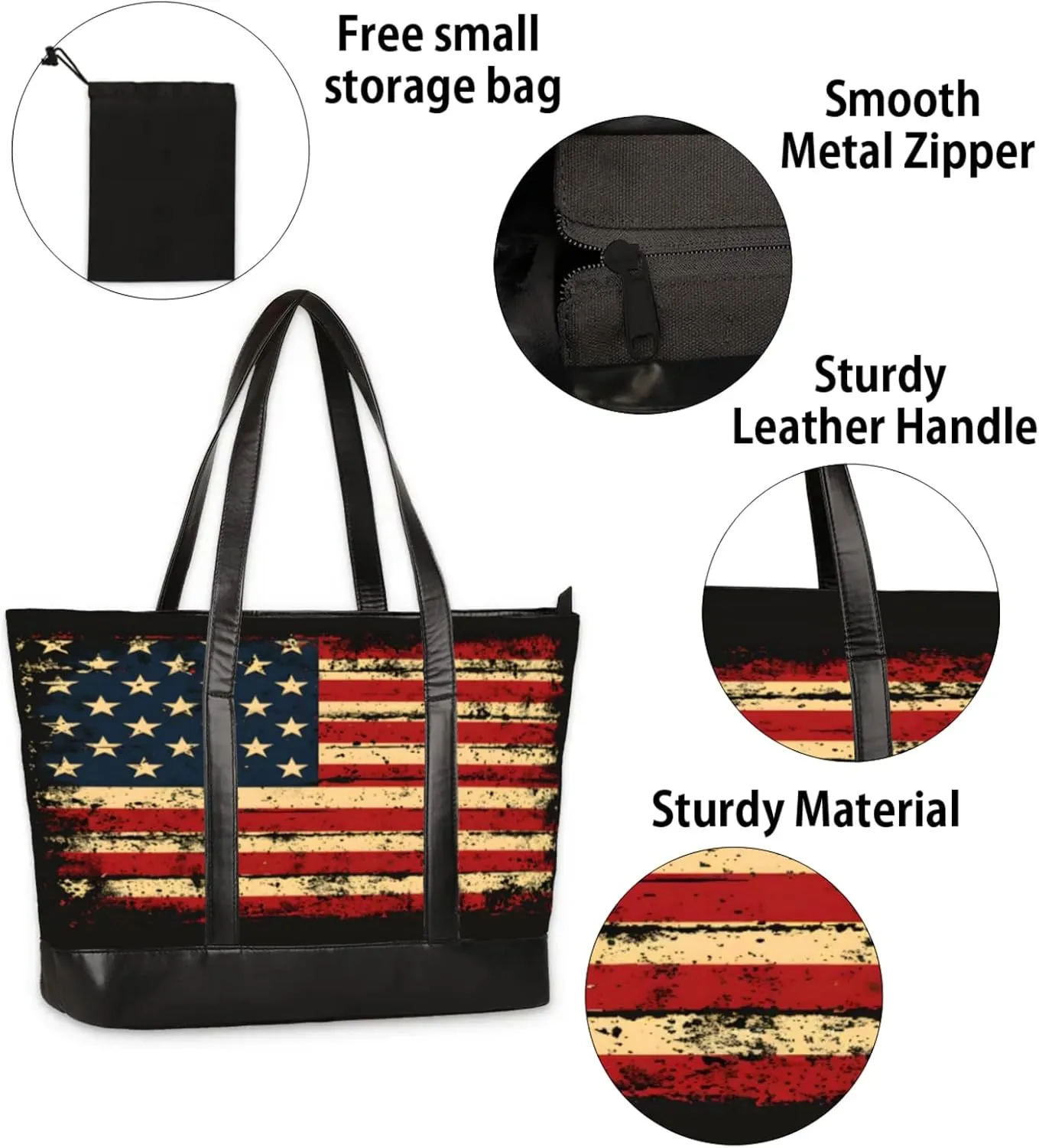 Tote Bag for Women with Zipper, Laptop Tote Bags Laptop Sleeve Case Shoulder Bag