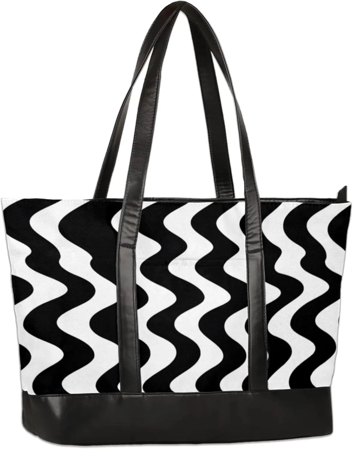 Tote Bag for Women with Zipper, Laptop Tote Bags Laptop Sleeve Case Shoulder Bag