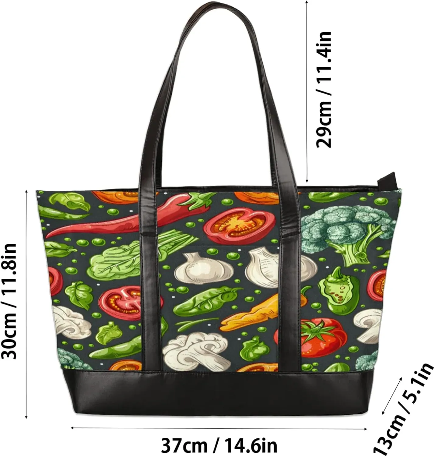 Tote Bag for Women with Zipper, Laptop Tote Bags Laptop Sleeve Case Shoulder Bag