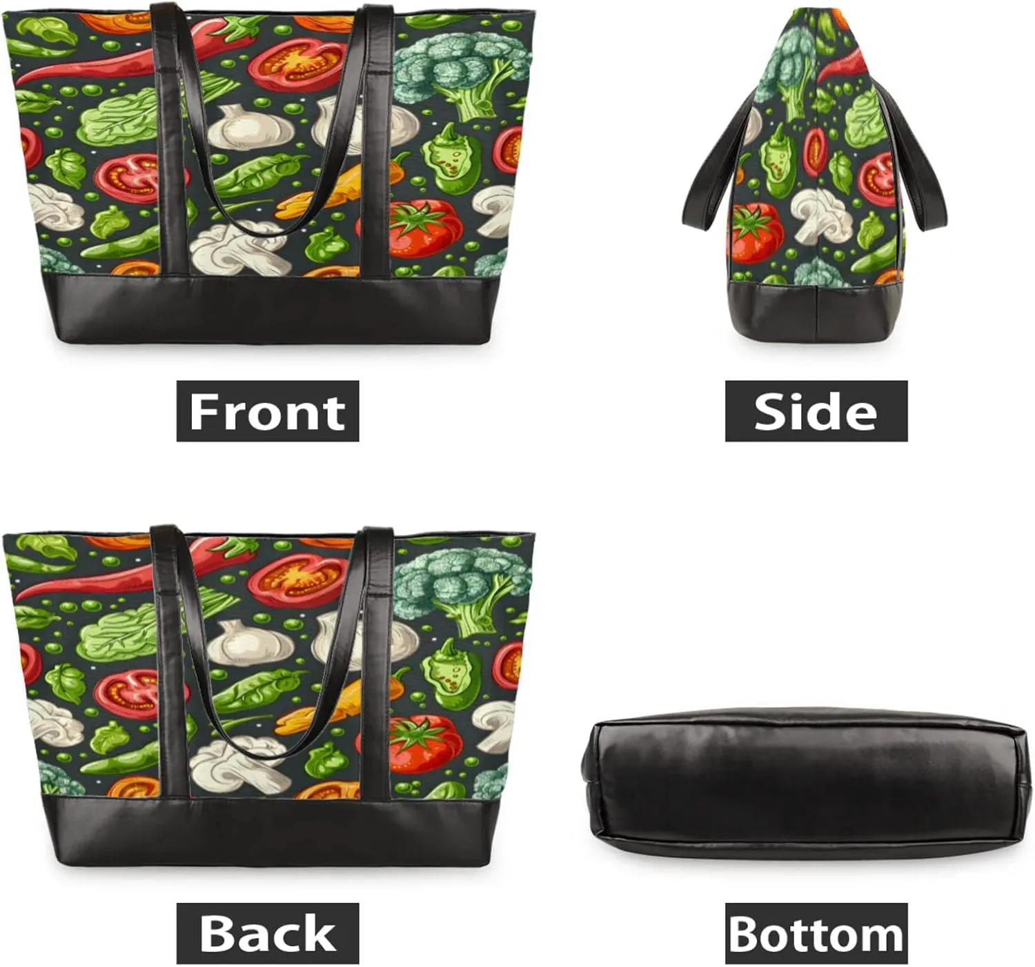 Tote Bag for Women with Zipper, Laptop Tote Bags Laptop Sleeve Case Shoulder Bag