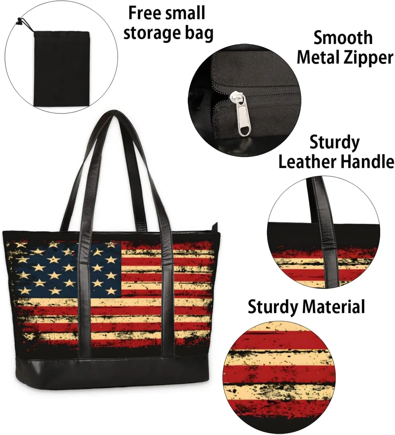 Tote Bag for Women with Zipper, Laptop Tote Bags Laptop Sleeve Case Shoulder Bag