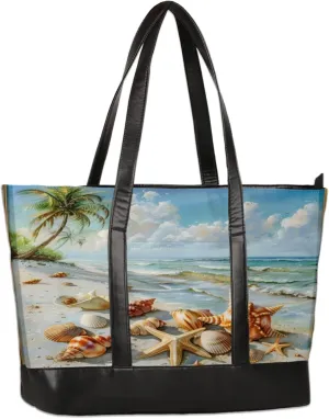 Tote Bag for Women with Zipper, Laptop Tote Bags Laptop Sleeve Case Shoulder Bag