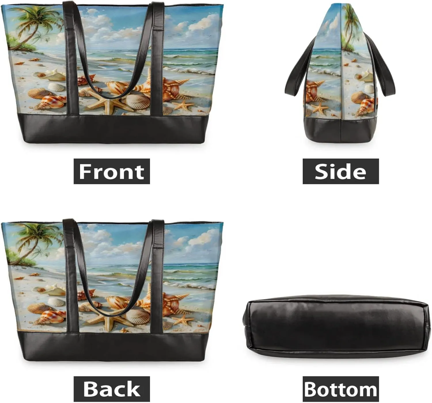 Tote Bag for Women with Zipper, Laptop Tote Bags Laptop Sleeve Case Shoulder Bag