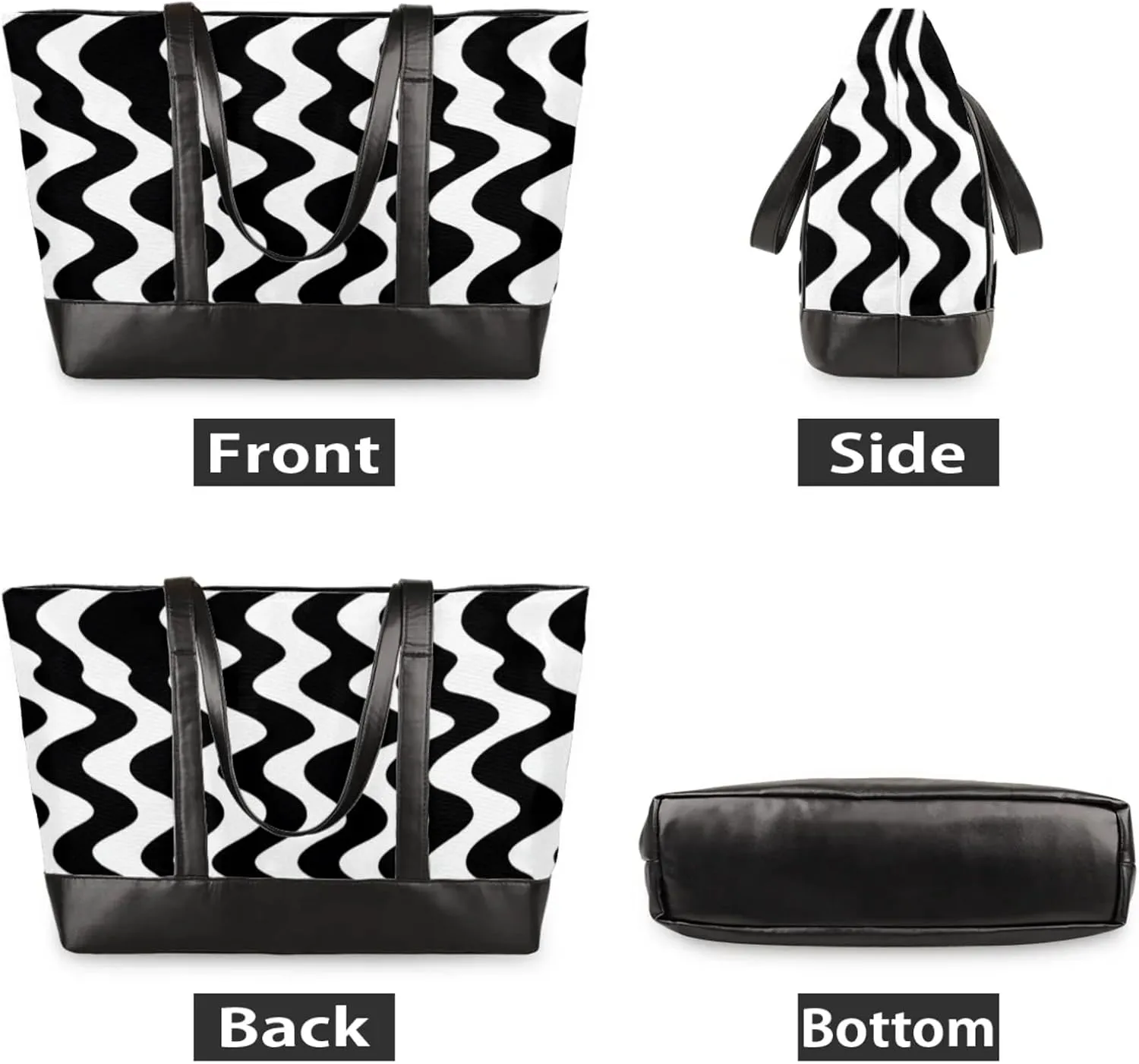 Tote Bag for Women with Zipper, Laptop Tote Bags Laptop Sleeve Case Shoulder Bag