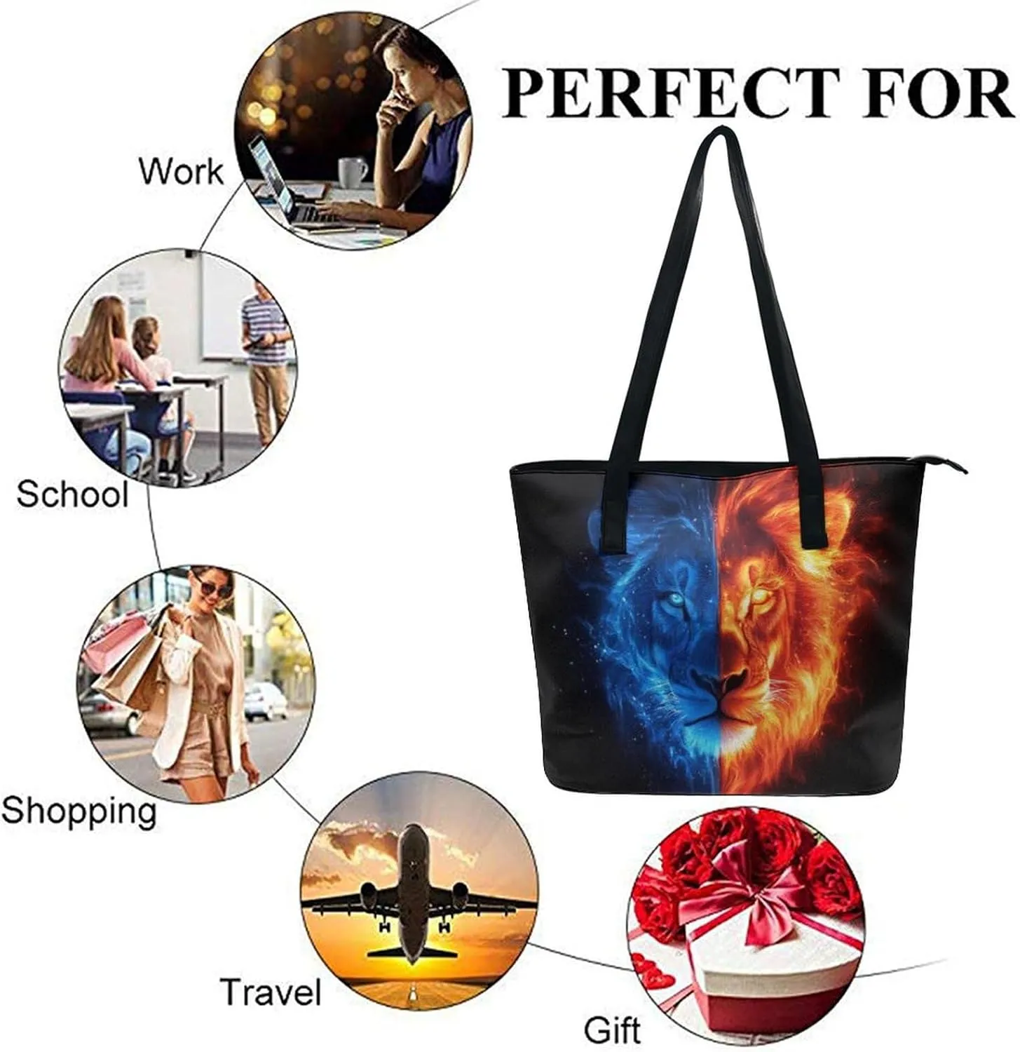 Tote Handbag for Womens Hobo Tote Sling Shoulder Bags Travel Casual Bag