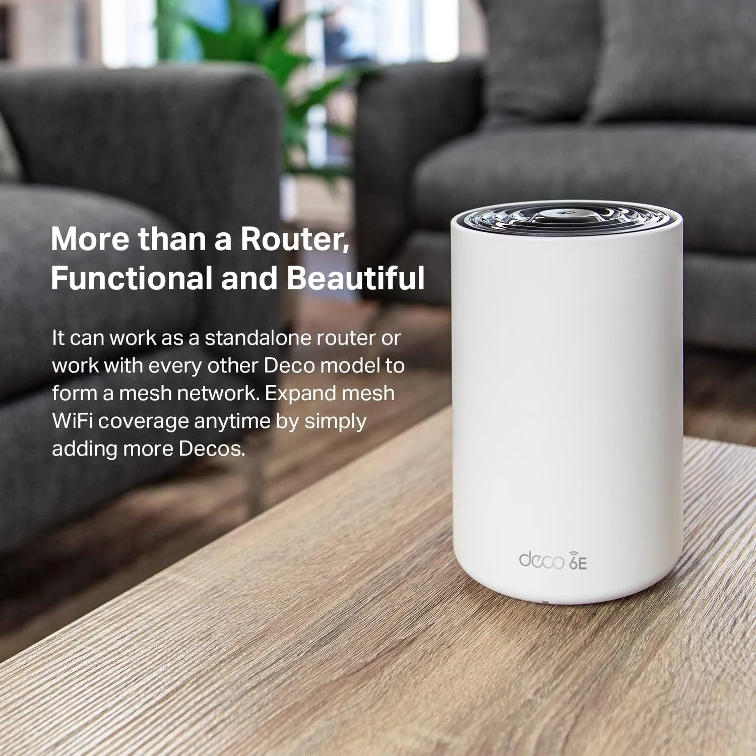 TP-Link Deco AXE5400 Tri-Band WiFi 6E Mesh System(Deco XE75) - Covers up to 5500 Sq.Ft, Replaces WiFi Router and Extender, AI-Driven Mesh, New 6GHz Band, 2-Pack