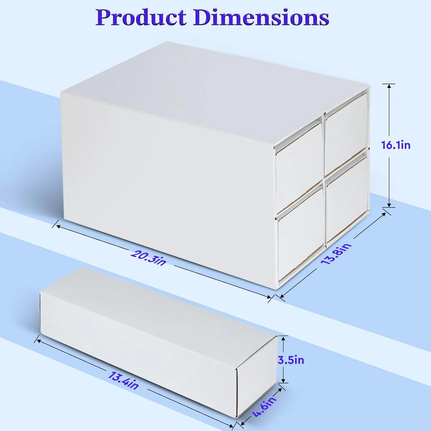 Trading Card Storage Box, Card House Storage with 4 Boxes, Card Cases Compatible with MTG/TCG/PTCG, Holders Organizer for Sports Cards