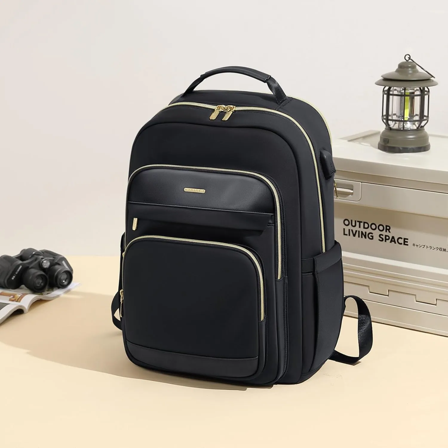Travel Laptop Backpack for Women Men 15.6 Inch Work Bags with USB Port Large Capacity Travel Bags Water Resistant Business Computer Backpack Purse Casual Daypacks for College Nurse