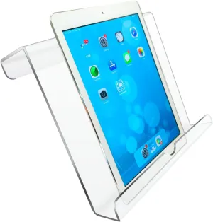 Treadmill Tablet Holder, Exercise Bike Reading Stand,Acrylic Book Holder, Clear Acrylic Stand for Tablet, Magazines and Books（8.5 * 9.5 * 2.8 Inches