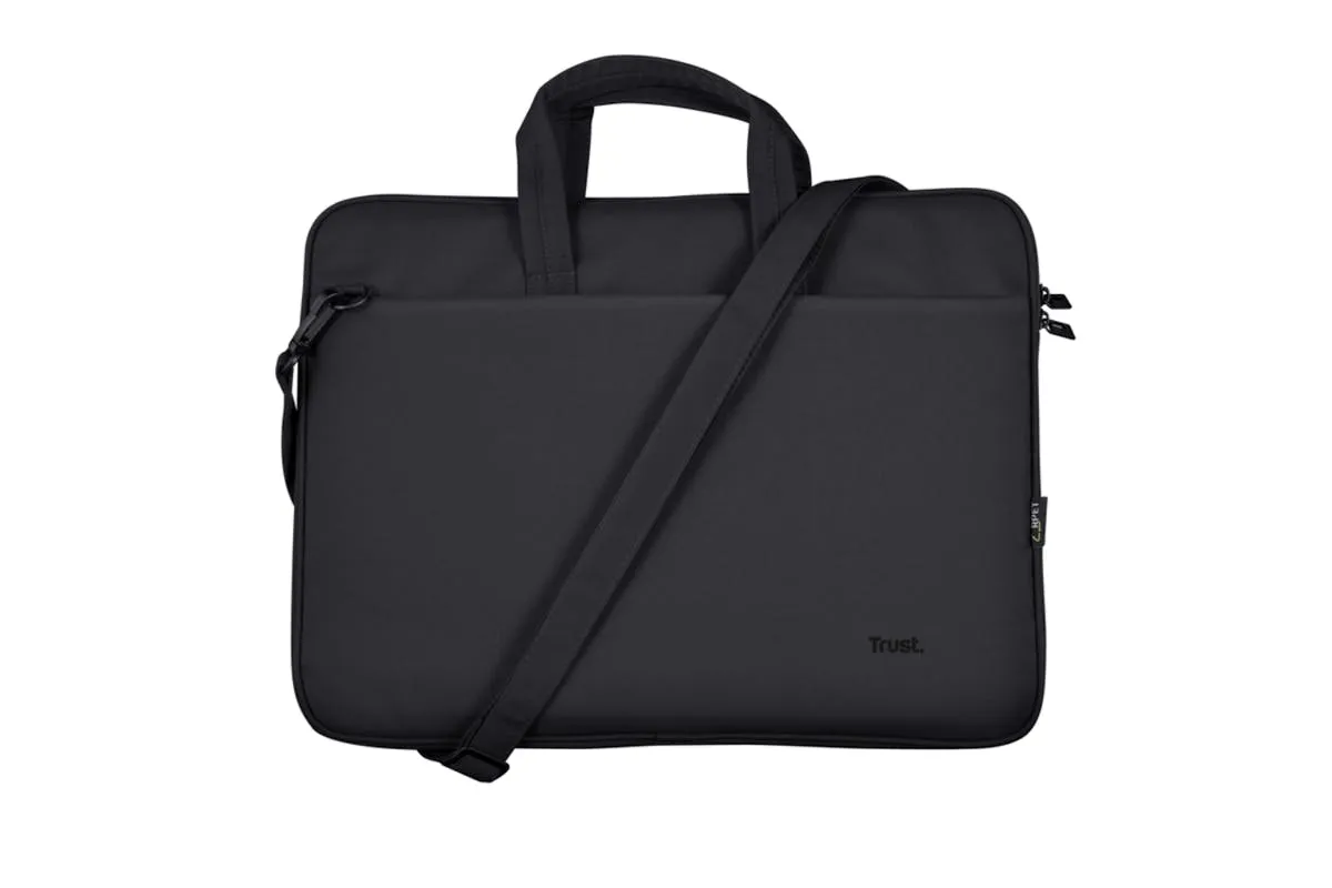 Trust Bologna 16" Eco-friendly Slim Laptop Bag | Black